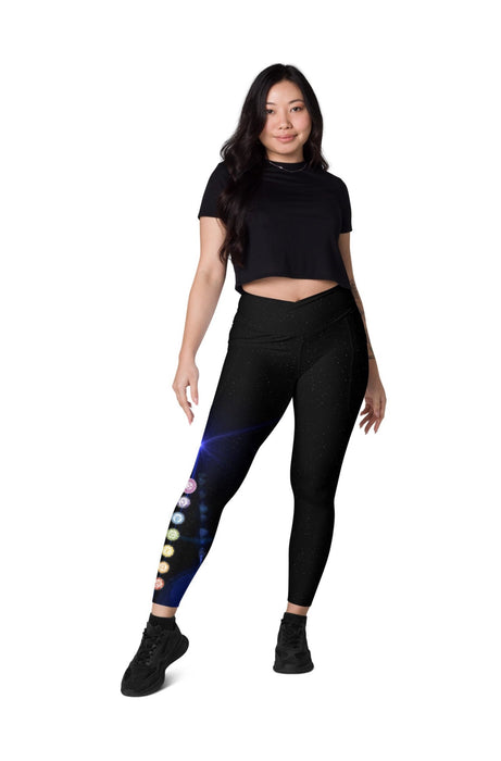 Cosmic Blast Collection - Crossover Leggings With Pockets - ZKoriginal