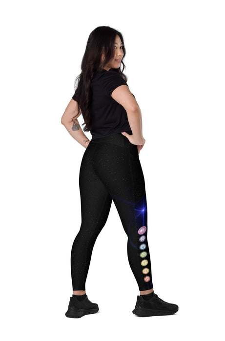 Imperative Crossover Flared Leggings with Phone Pockets, Gym Tights, Yoga  Pants