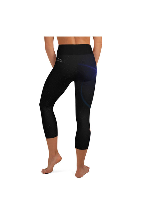 Buy Zinmore Women's Capri Yoga Pants Mesh Workout Leggings Active